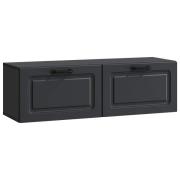 vidaXL Väggmonterad TV-bänk Svart 98 x 31 x 30 cm Konstruerat trä