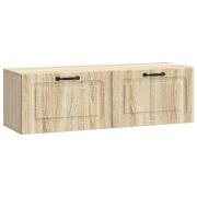 vidaXL Väggmonterad TV-bänk Sonoma-ek 98 x 31 x 30 cm Konstruerat trä