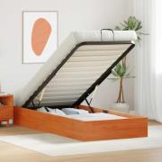vidaXL Bäddsoffa med förvaring Vaxad brun 75 x 190 cm Massivt furu