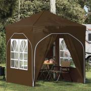 vidaXL Pop-up Partytält 192 x 192 x 245 cm Taupe