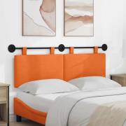 vidaXL Hängande sänggavel Orange Kordread tyg