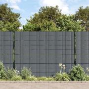 vidaXL Stängsel Integritetstejp Mörkgrå