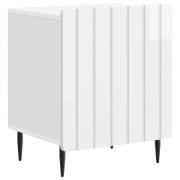 vidaXL Nattduksbord Vit högglans 43 x 34,5 x 52 cm Konstruerat trä
