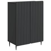 vidaXL Sideboard Svart 66 x 34,5 x 92 cm Konstruerat trä