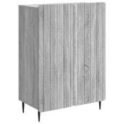 vidaXL Sideboard Grå sonoma-ek 66 x 34,5 x 92 cm Konstruerat trä