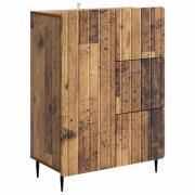 vidaXL Sideboard Gammalt trä 66 x 34,5 x 91,5 cm Konstruerat trä