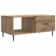 vidaXL Kaffeebord Artisan-ek 90 x 50 x 40 cm Konstruerat trä