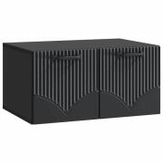 vidaXL Väggmonterad TV-bänk Svart 59,5 x 41 x 30 cm Konstruerat trä