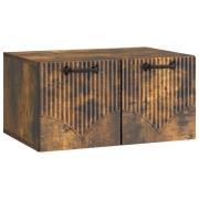 vidaXL Väggmonterad TV-bänk Rökt ek 59,5 x 41 x 30 cm Konstruerat trä