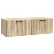 vidaXL Väggmonterad TV-bänk Sonoma-ek 98 x 41 x 30 cm Konstruerat trä