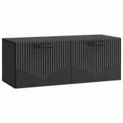 vidaXL Väggmonterad TV-bänk Svart 78,5 x 31 x 30 cm Konstruerat trä