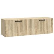 vidaXL Väggmonterad TV-bänk Sonoma-ek 98 x 31 x 30 cm Konstruerat trä