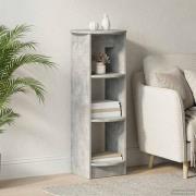 vidaXL Sidokabinett BetongGrå 40 x 40 x 100 cm Konstruerat trä