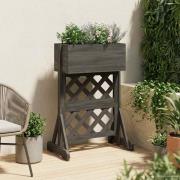 vidaXL Vertikalt trädgårdsställ Grå 48 x 30 x 70,5 cm Massivt Furu