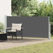 vidaXL Utfällbar sidomarkis Antracit 500 x 117 cm Polyester
