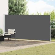 vidaXL Utfällbar sidomarkis Antracit 600 x 220 cm Polyester