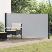 vidaXL Utfällbar sidomarkis Grå 500 x 160 cm Polyester