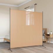 vidaXL Singelpanel rumsavdelare Beige 175 x 180 cm Tyg