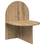 vidaXL Sängbord Artisan-ek 48 x 49 x 65 cm Konstruerat trä