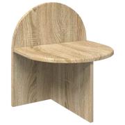 vidaXL Sängbord Sonoma-ek 40 x 35,5 x 45,5 cm Konstruerat trä