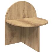 vidaXL Sängbord Artisan-ek 40 x 35,5 x 45,5 cm Konstruerat trä