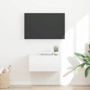vidaXL TV Vägghylla Glansig Vit 60 x 31 x 29,5 cm Konstruerat trä