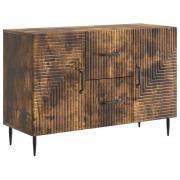 vidaXL Sideboard med låda Rökt ek 89 x 34,5 x 60 cm Konstruerat trä