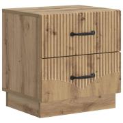 vidaXL Nattduksbord Artisan-ek 43 x 34,5 x 44,5 cm Konstruerat trä