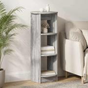 vidaXL Sidokabinett Grå sonoma-ek 40 x 40 x 100 cm Konstruerat trä