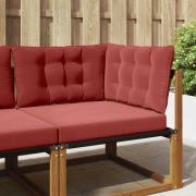 vidaXL Utomhus Soffa Kudde 3 pcs Vinröd Polyester