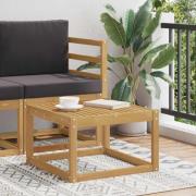 vidaXL Utomhusbord Massivt Akaciaträ Vit 59 x 59 x 37 cm