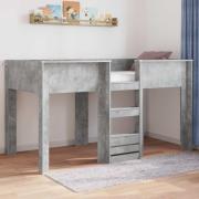 vidaXL Köksbädd för barn Betonggrå 80 x 200 cm Konstruerat trä
