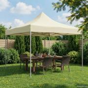 vidaXL Partytält Kräm 291 x 291 x 315 cm Oxford Tyg