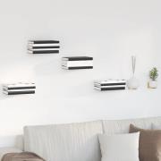 vidaXL Osynlig svävande hylla Väggmonterat 24 pcs Senapsgul