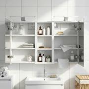 vidaXL Badrumsskåpsset 3 pcs 80 x 10,5 x 50 cm Konstruerat trä