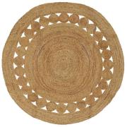 vidaXL Områdesmattor Naturlig Ø 150 cm Jute