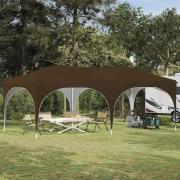 vidaXL Pop-up Partytält Taupe 575 x 288 x 245 cm Oxford Tyg