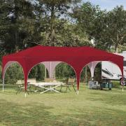 vidaXL Pop-up Partytält Vinröd 575 x 288 x 245 cm Oxford Tyg