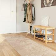 vidaXL Mattlöpare MARSA Beige 80 x 400 cm Polyester och PVC