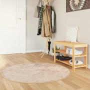 vidaXL Mattlöpare MARSA Beige 120 x 120 cm Polyester och PVC