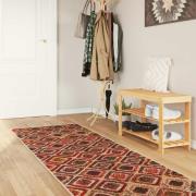 vidaXL Mattlöpare MARSA Flerfärgsdesign 100 x 250 cm Polyester och PVC