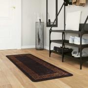 vidaXL Mattlöpare MARSA Svart 50 x 100 cm Polyester och PVC