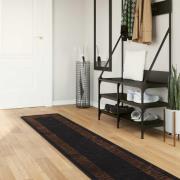 vidaXL Mattlöpare MARSA Svart 50 x 350 cm Polyester och PVC