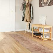 vidaXL Mattlöpare MARSA Vit 50 x 250 cm Polyester och PVC