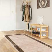 vidaXL Mattlöpare MARSA Svart 100 x 300 cm Polyester och PVC