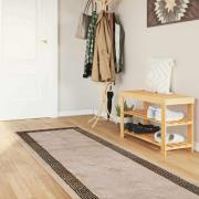 vidaXL Mattlöpare MARSA Svart 100 x 450 cm Polyester och PVC