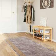 vidaXL Mattlöpare MARSA Grå 100 x 350 cm Polyester och PVC