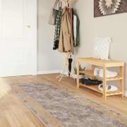 vidaXL Mattlöpare MARSA Grå 100 x 450 cm Polyester och PVC