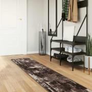 vidaXL Mattlöpare MARSA Svart 50 x 400 cm Polyester och PVC