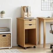 vidaXL Rullande skåp HonungsBrun 34 x 39 x 65,5 cm Massivt furu